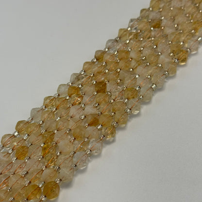Citrine Octahedron Beads image 4