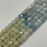 Aquamarine Morganite Square Beads image 2