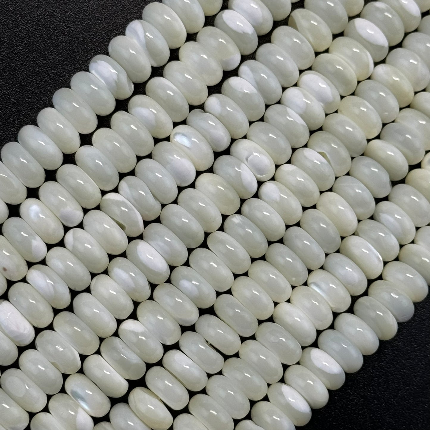 White Mother Of Pearl Beads image 0
