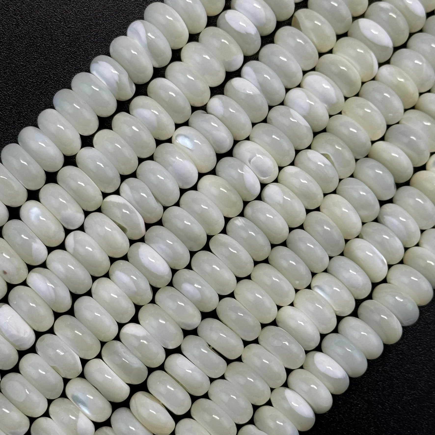 White Mother Of Pearl Beads image 0