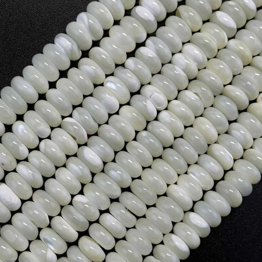 White Mother Of Pearl Beads image 0