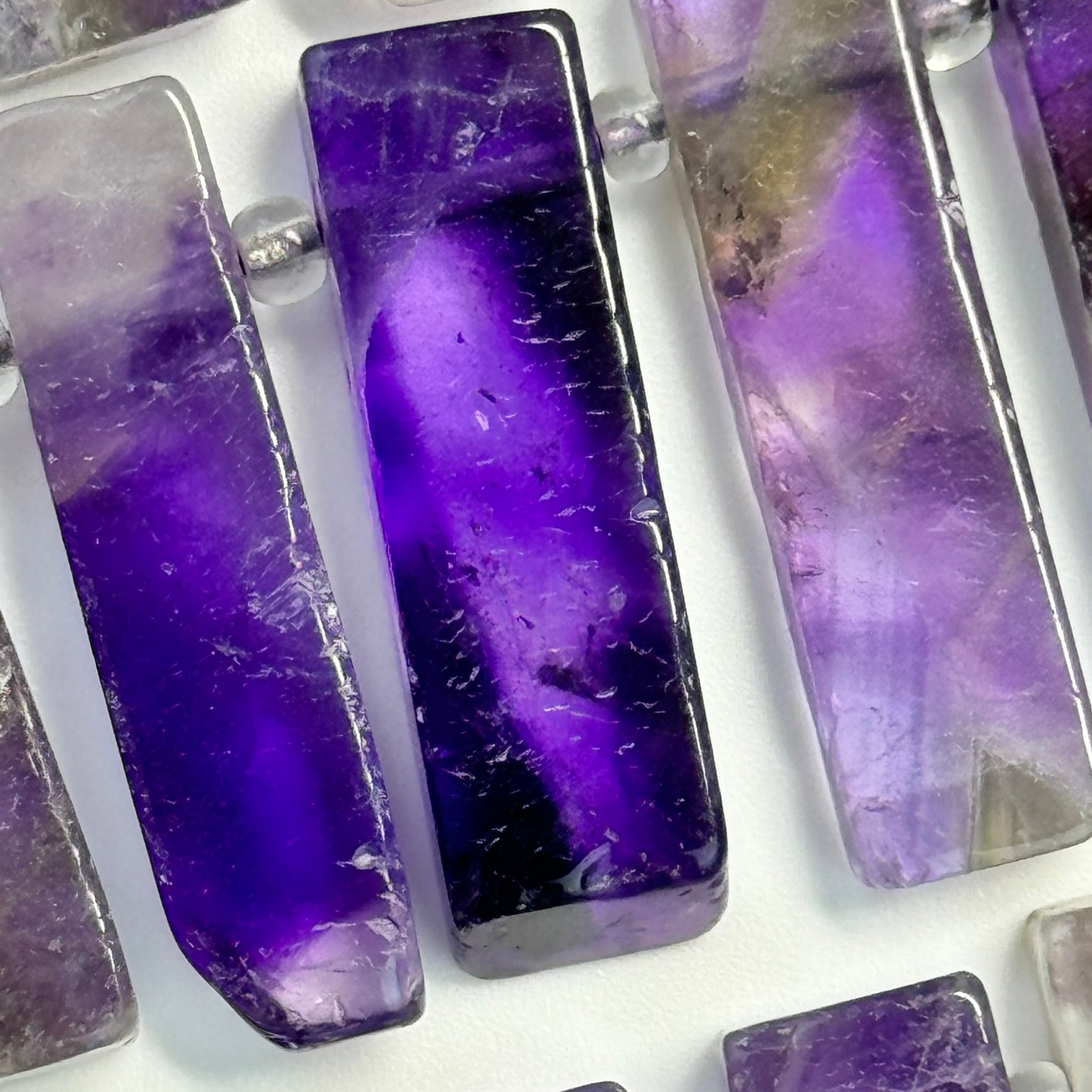 Amethyst Blade Polished Beads image 5