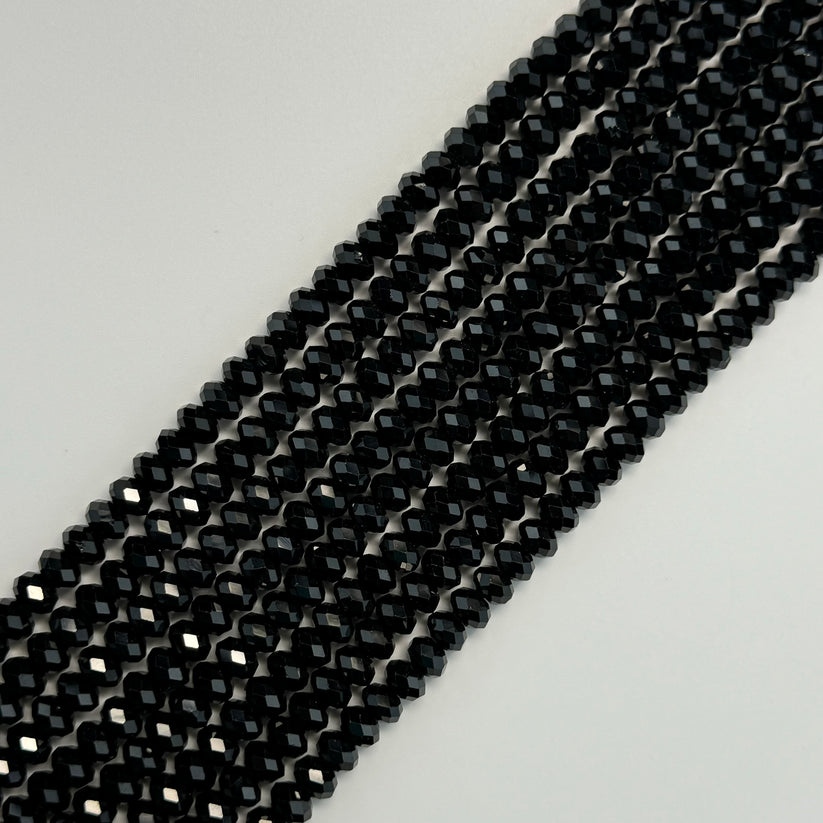 Faceted Rondelle Beads: Crystal & Gemstone Rondelle Beads for Jewelry Making, Beaded Necklaces, and More