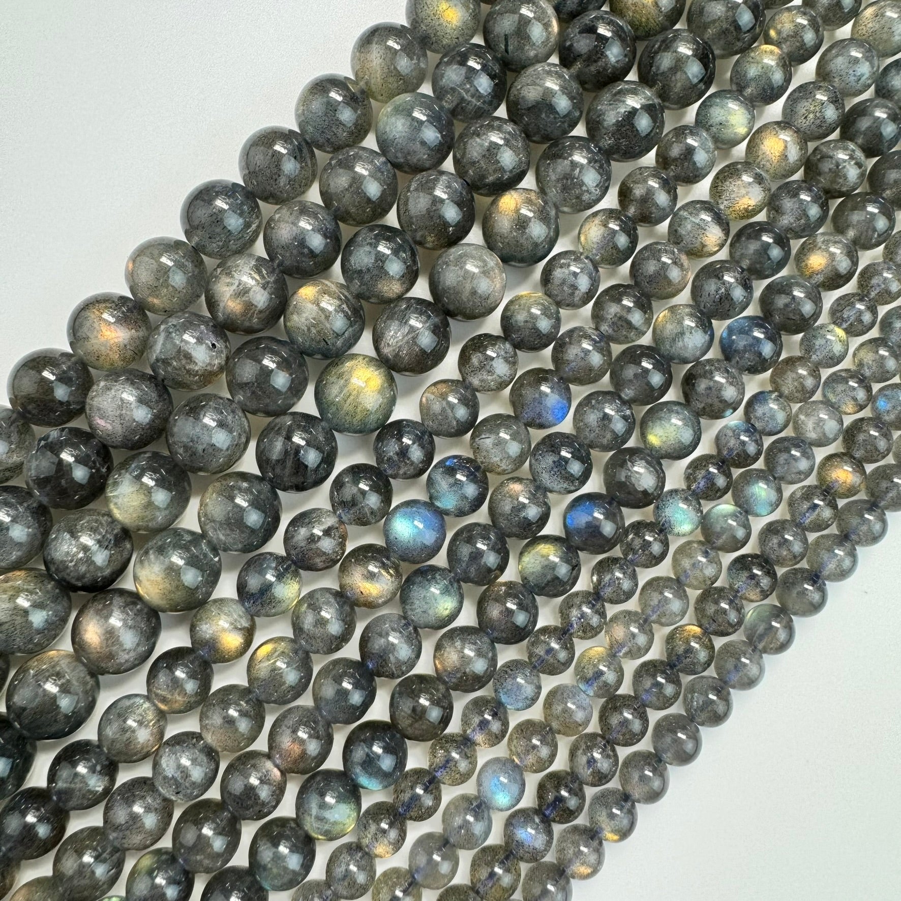 Fire Labradorite Polished Round Beads image 0