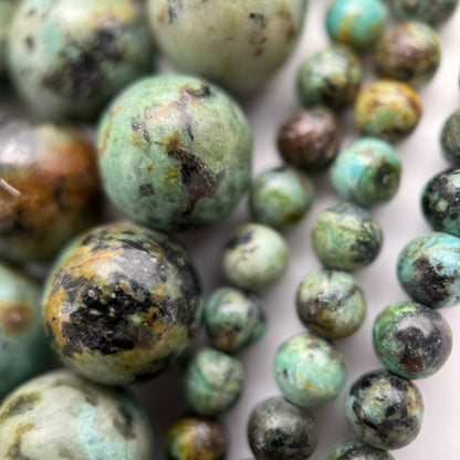 African Turquoise (Jasper) Polished Round Beads image 3