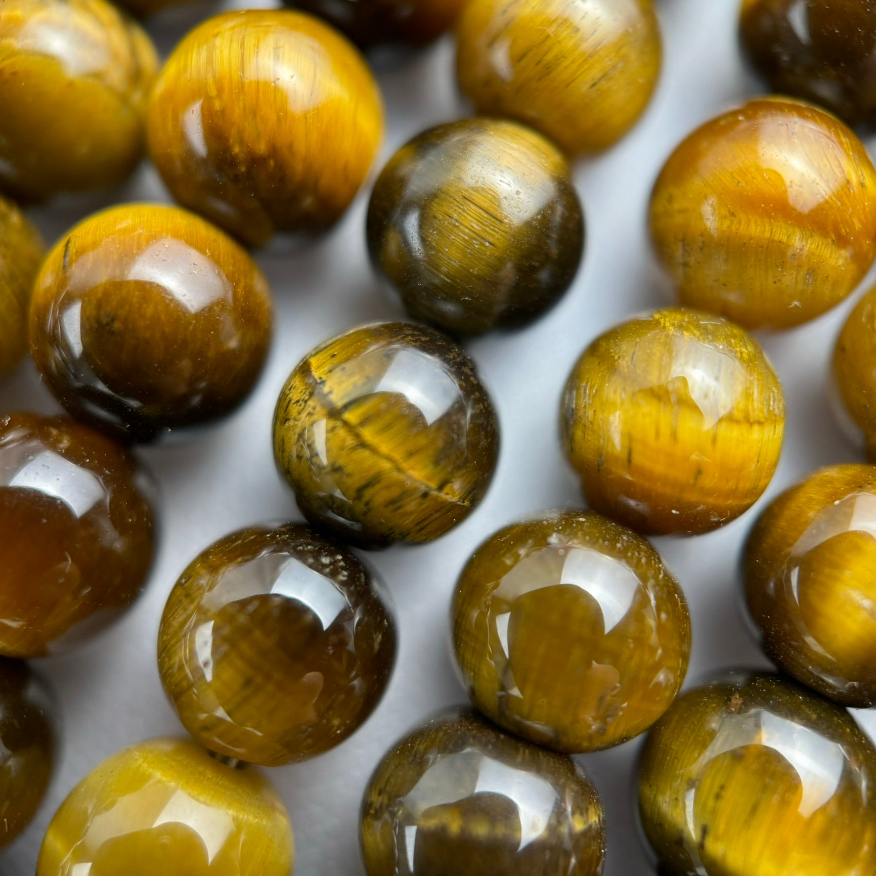 Brown Tiger's Eye Polished Round Beads image 8