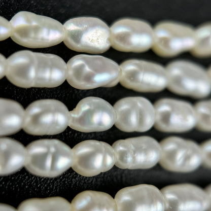 White, Peach and Pink Pearl  4x2mm image 3