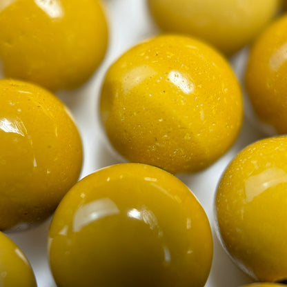 Yellow Mookaite Polished Round Beads image 8