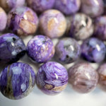 Charoite Polished Round Beads image 5