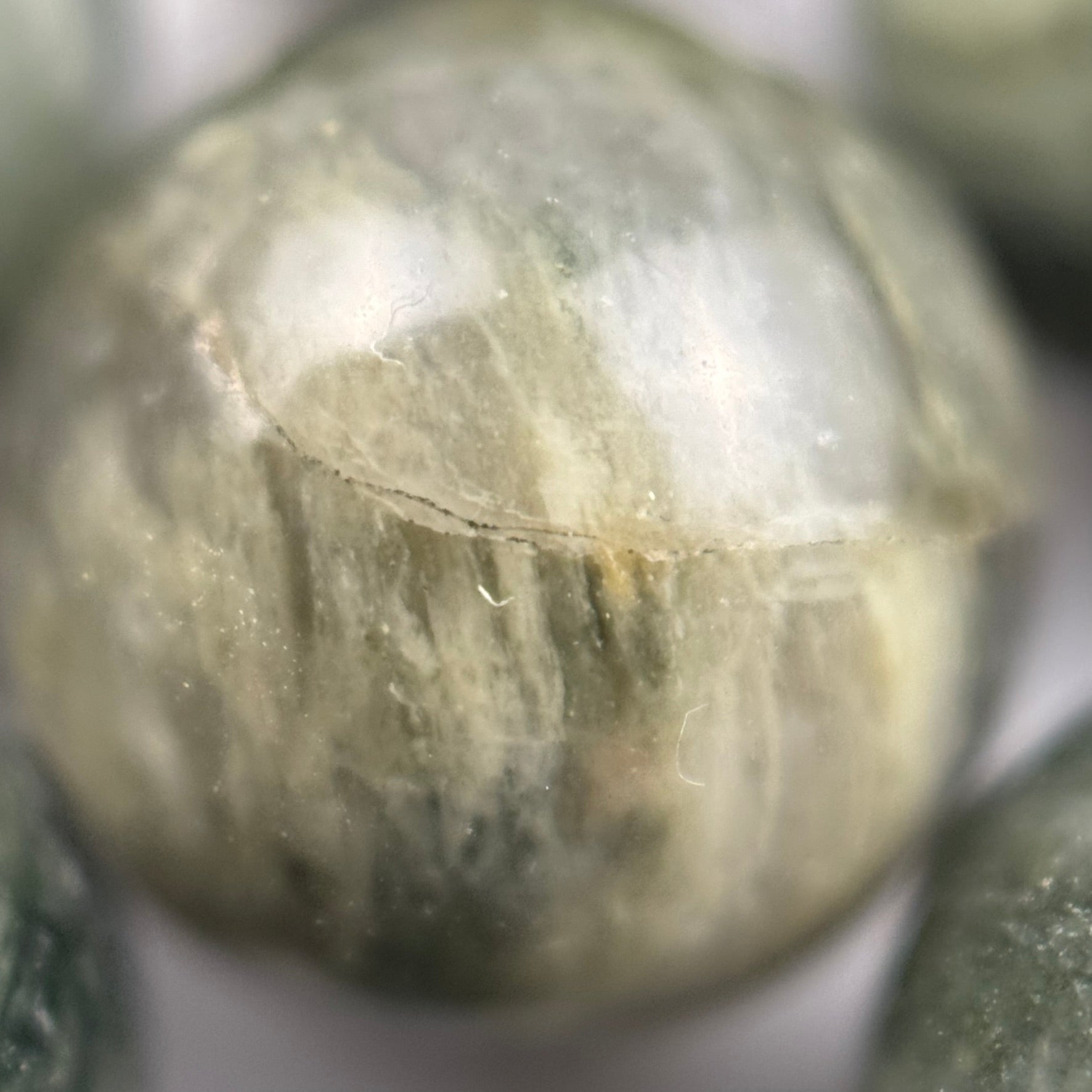 Green Tornado Quartz Polished  Round Beads image 5