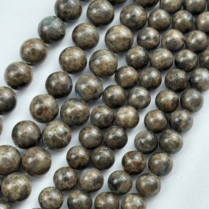 Chocolate Labradorite Polished Round Beads image 4