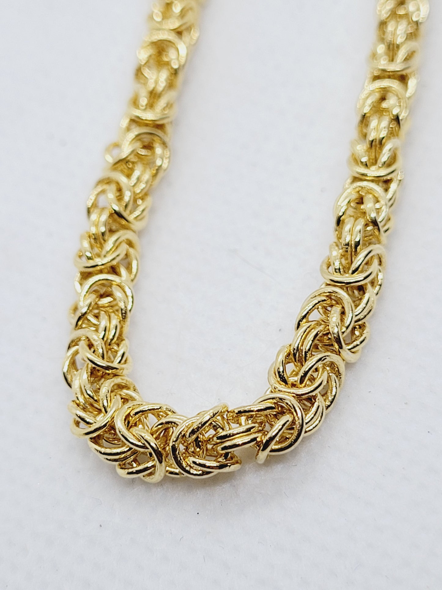 16ÃƒÆ’Ã‚Â¢ÃƒÂ¢Ã¢â‚¬Å¡Ã‚Â¬Ãƒâ€šÃ‚Â Byzantine Chain | 22k Gold-plated 925 Sterling Silver image 1