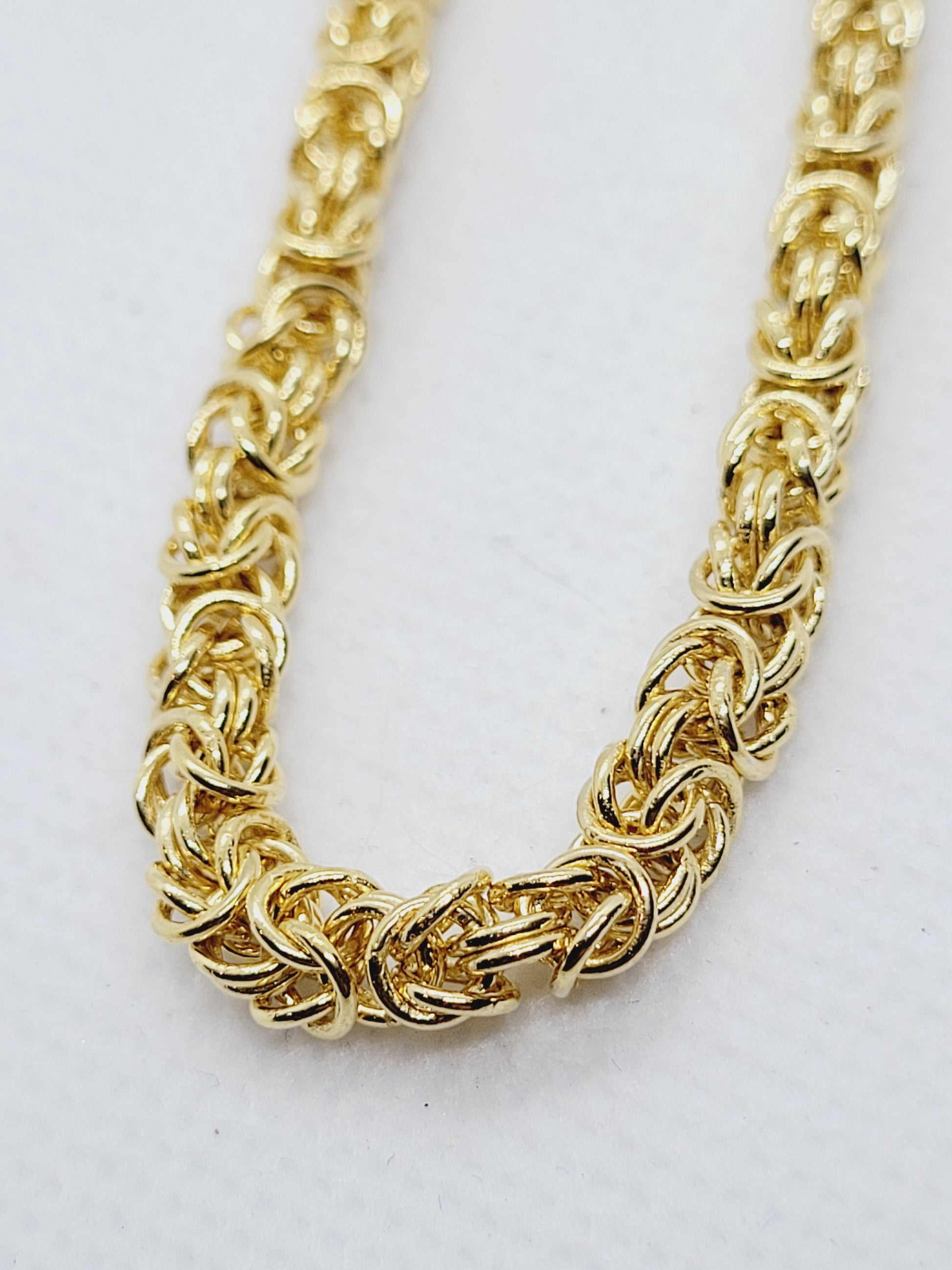 16ÃƒÆ’Ã‚Â¢ÃƒÂ¢Ã¢â‚¬Å¡Ã‚Â¬Ãƒâ€šÃ‚Â Byzantine Chain | 22k Gold-plated 925 Sterling Silver image 1