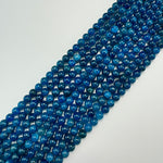 Blue Apatite AAA Polished Round Beads image 3