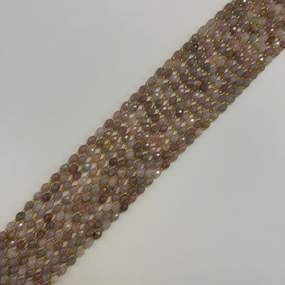 Madagascar Rose Quartz Faceted Barrel 8 Beads image 6