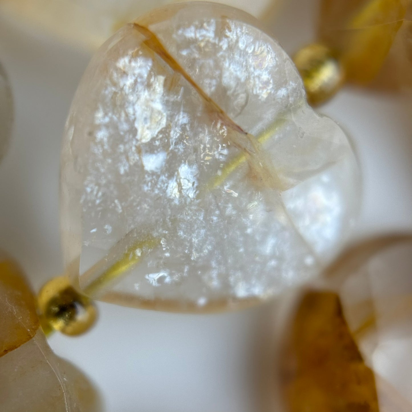 Golden Healer Quartz Faceted Heart 12ÃƒÆ’Ã†â€™Ãƒâ€ Ã¢â‚¬â„¢ÃƒÆ’Ã‚Â¢ÃƒÂ¢Ã¢â‚¬Å¡Ã‚Â¬ÃƒÂ¢Ã¢â€šÂ¬Ã‚Â12 mm Beads image 6