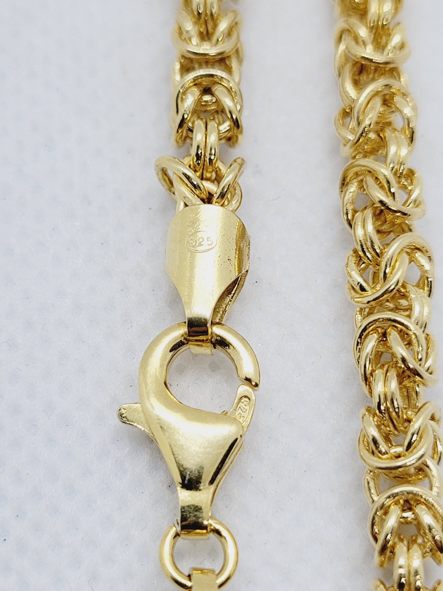 16ÃƒÆ’Ã‚Â¢ÃƒÂ¢Ã¢â‚¬Å¡Ã‚Â¬Ãƒâ€šÃ‚Â Byzantine Chain | 22k Gold-plated 925 Sterling Silver image 2