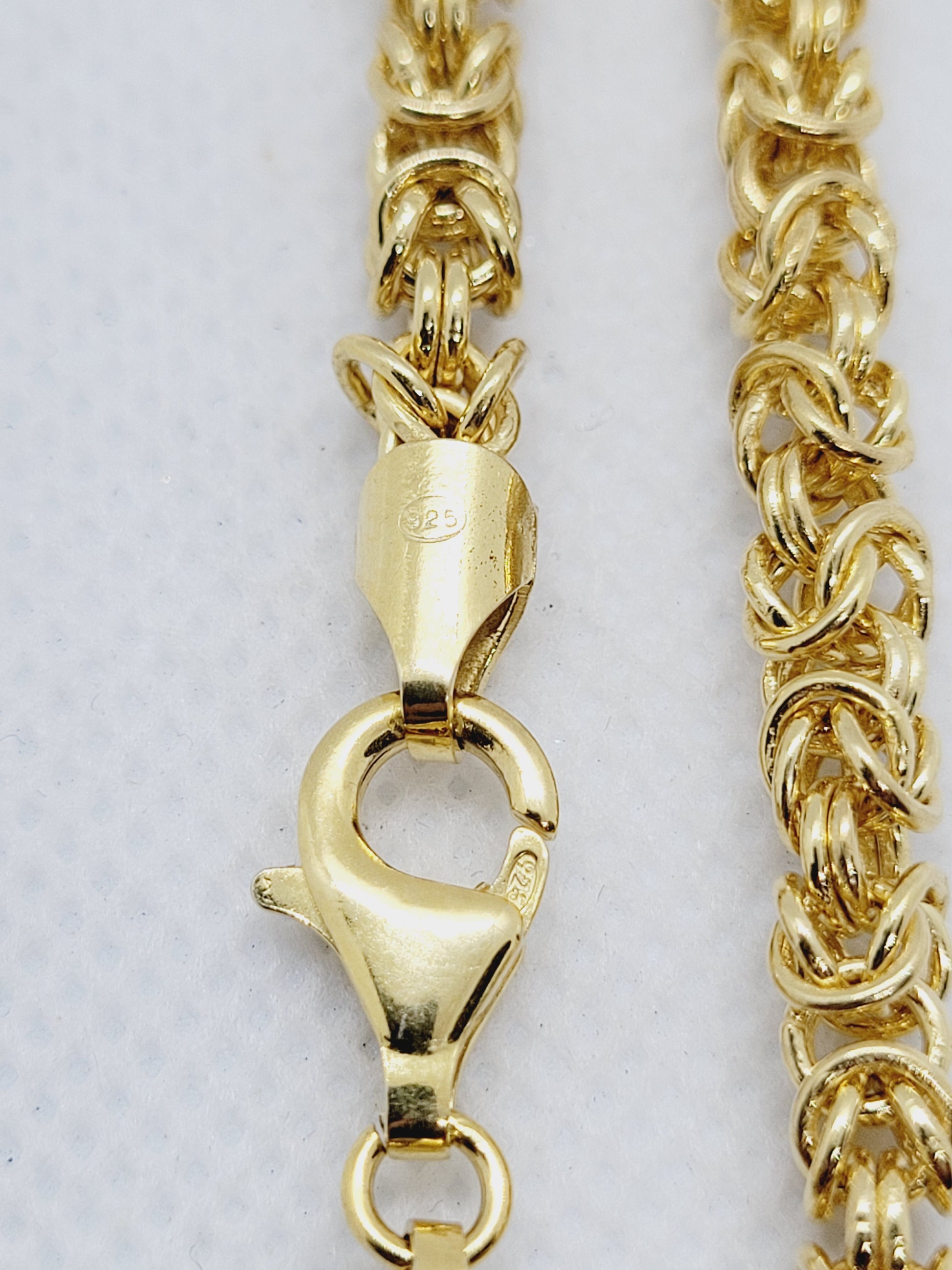 16ÃƒÆ’Ã‚Â¢ÃƒÂ¢Ã¢â‚¬Å¡Ã‚Â¬Ãƒâ€šÃ‚Â Byzantine Chain | 22k Gold-plated 925 Sterling Silver image 2
