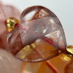 Hematoid Quartz Faceted Heart Shape Beads image 4