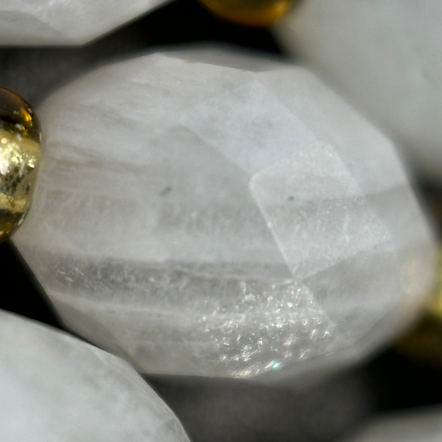 Rainbow Moonstone Faceted Barrel 8 Beads image 3