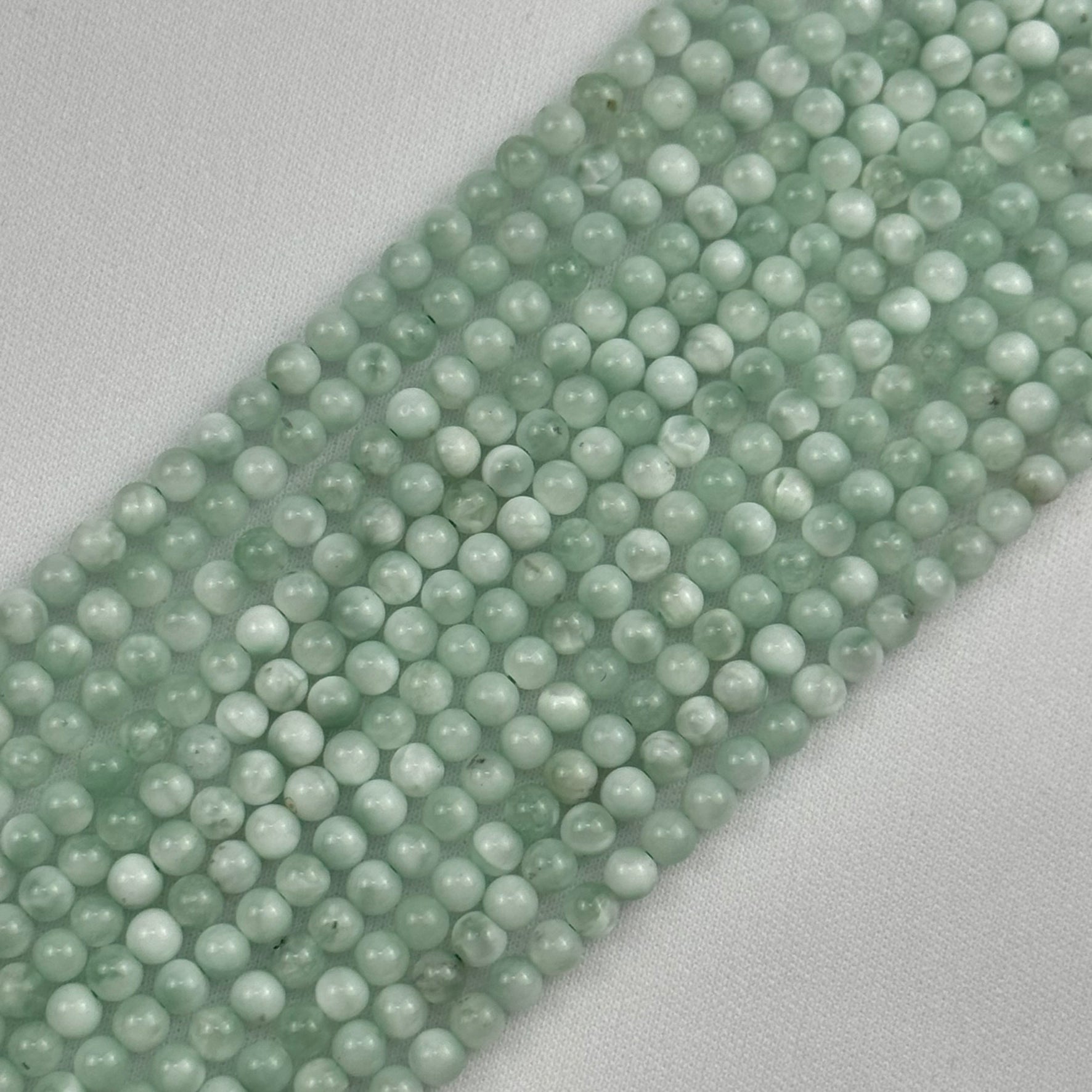 Green Angelite Polished Round Beads image 4
