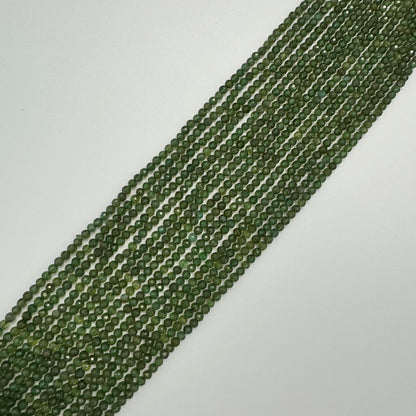 Green Apatite AA Faceted Round Beads image 5