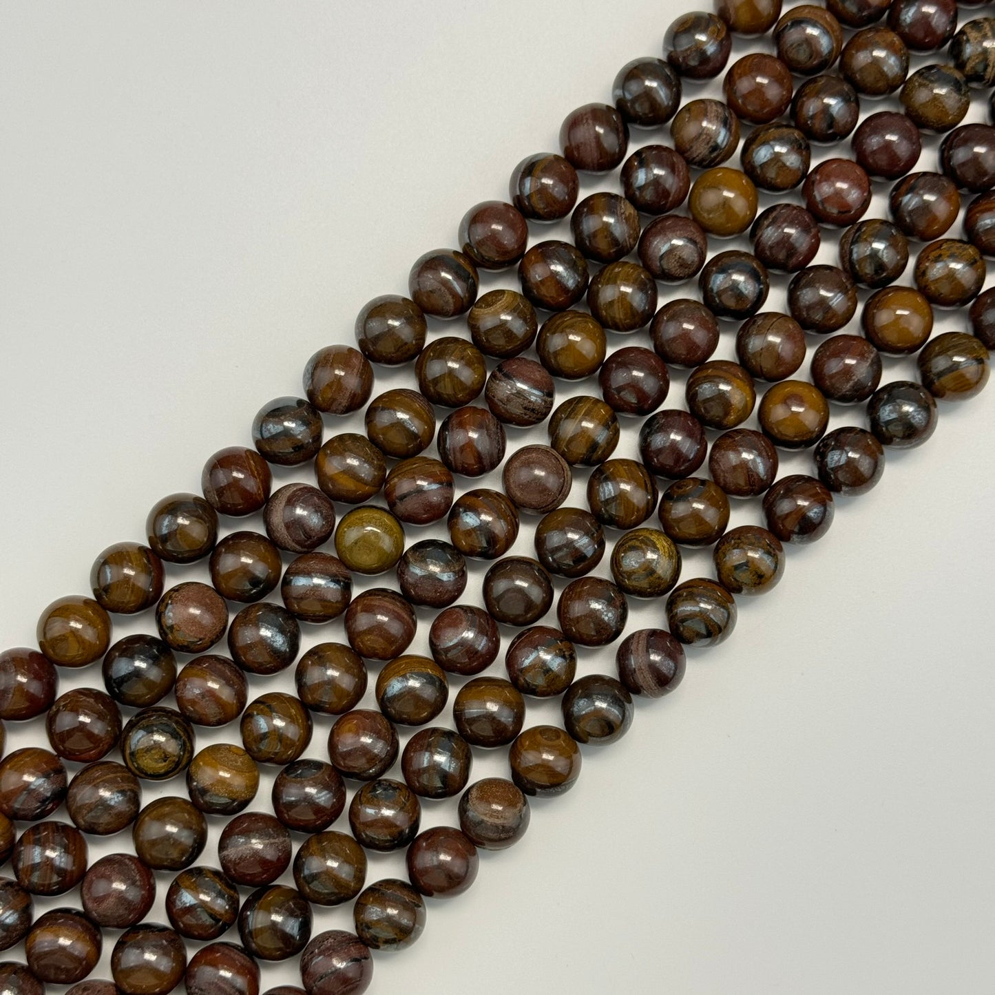 Tiger Iron Polished Round Beads image 2