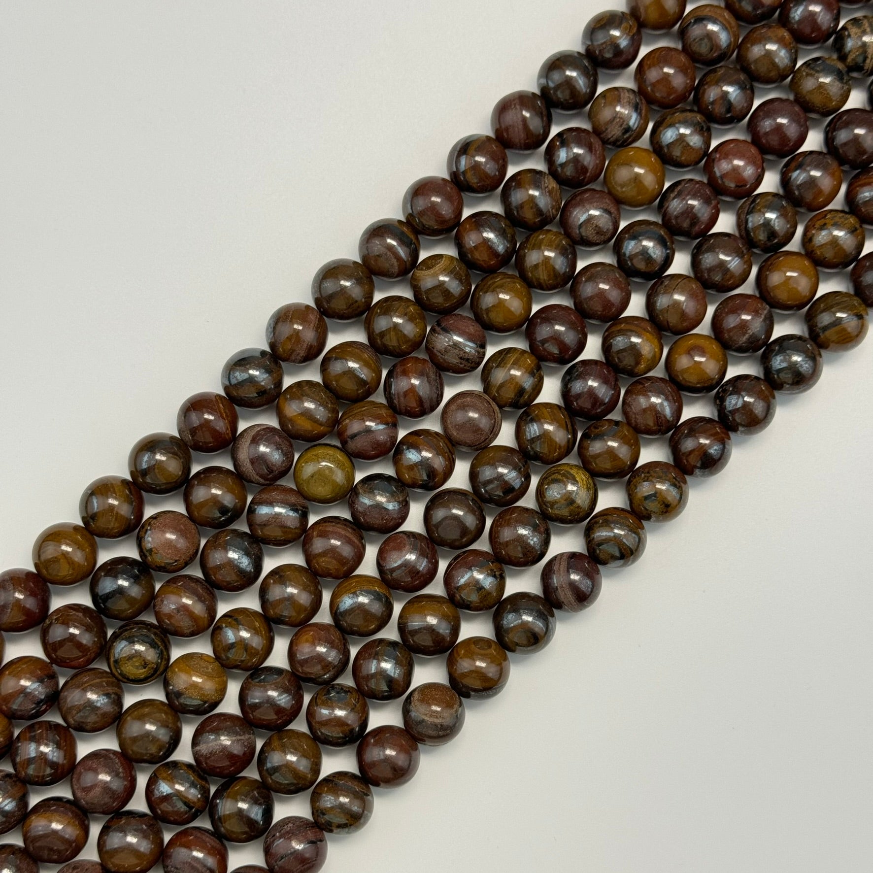 Tiger Iron Polished Round Beads image 2