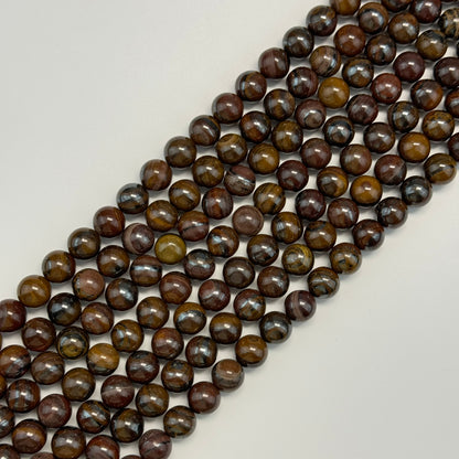 Tiger Iron Polished Round Beads image 2