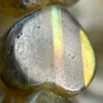 Labradorite Flat Heart Beads image 2