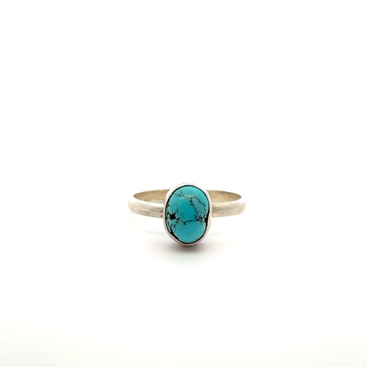 Persian Natural Turquoise Ring – Handmade 925 Sterling Silver Jewelry