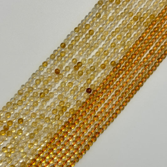 Citrine Beads - Polished Round