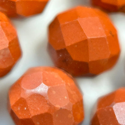 Red Jasper Faceted Round Beads image 2