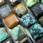 Turquoise Square Beads image 6