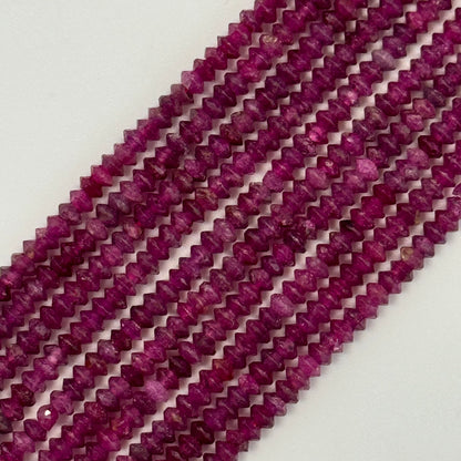 Glass Filled Ruby Space Ship Beads image 3
