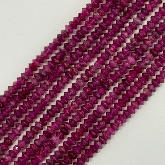 Ruby Glass Filled Space Ship Beads
