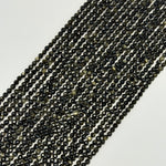 Gold Sheen Obsidian Faceted Round Beads image 3