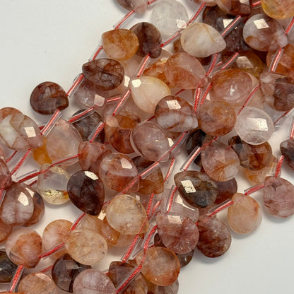 Hematoid Quartz Faceted Pear Shape Beads image 3