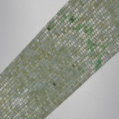 Chrysoprase Beads - Faceted Rondelle