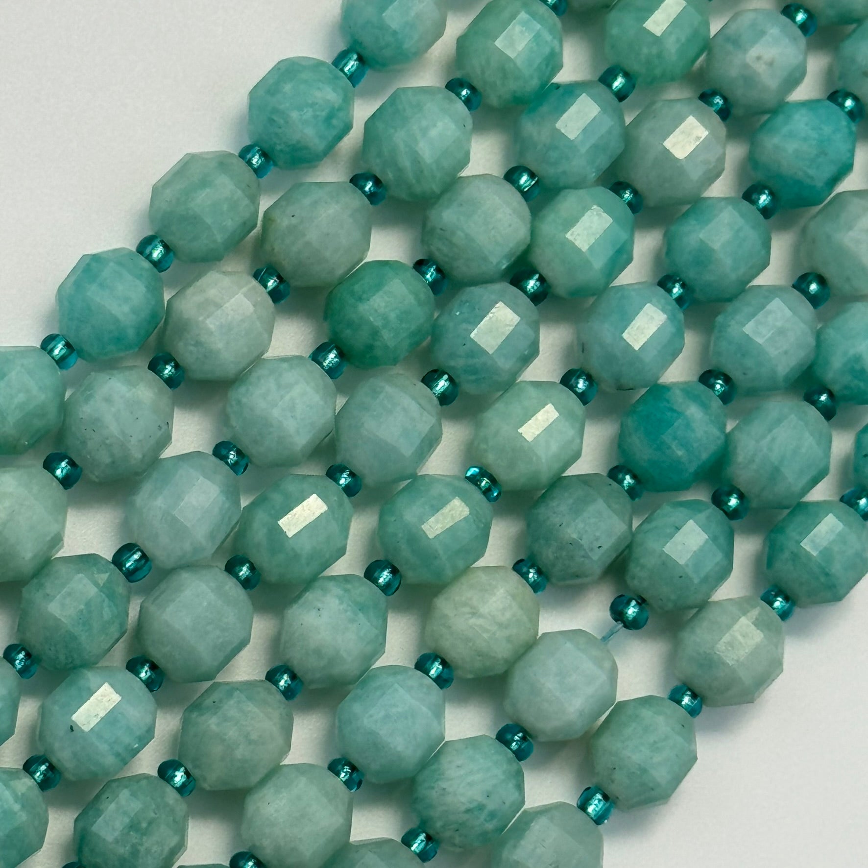 Amazonite AA Quality Dodecahedron Gemstone Beads image 4