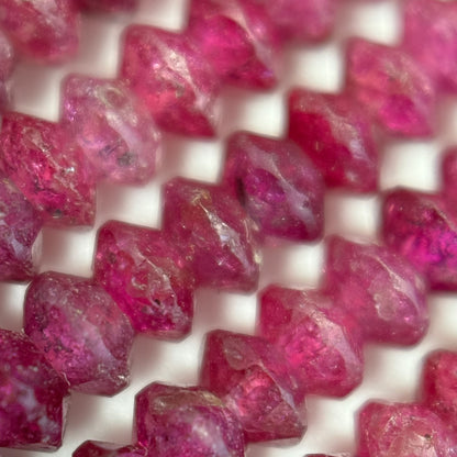 Glass Filled Ruby Space Ship Beads image 2
