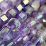 Amethyst Faceted Square Beads (AA Quality) image 4