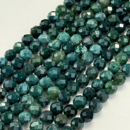 Bloodstone Faceted Round Beads image 4