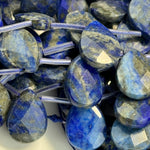 Lapis Lazuli Faceted Pear Shape Beads image 5