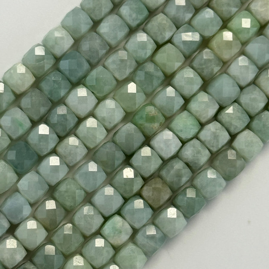 Burmese Jade Square Beads image 0