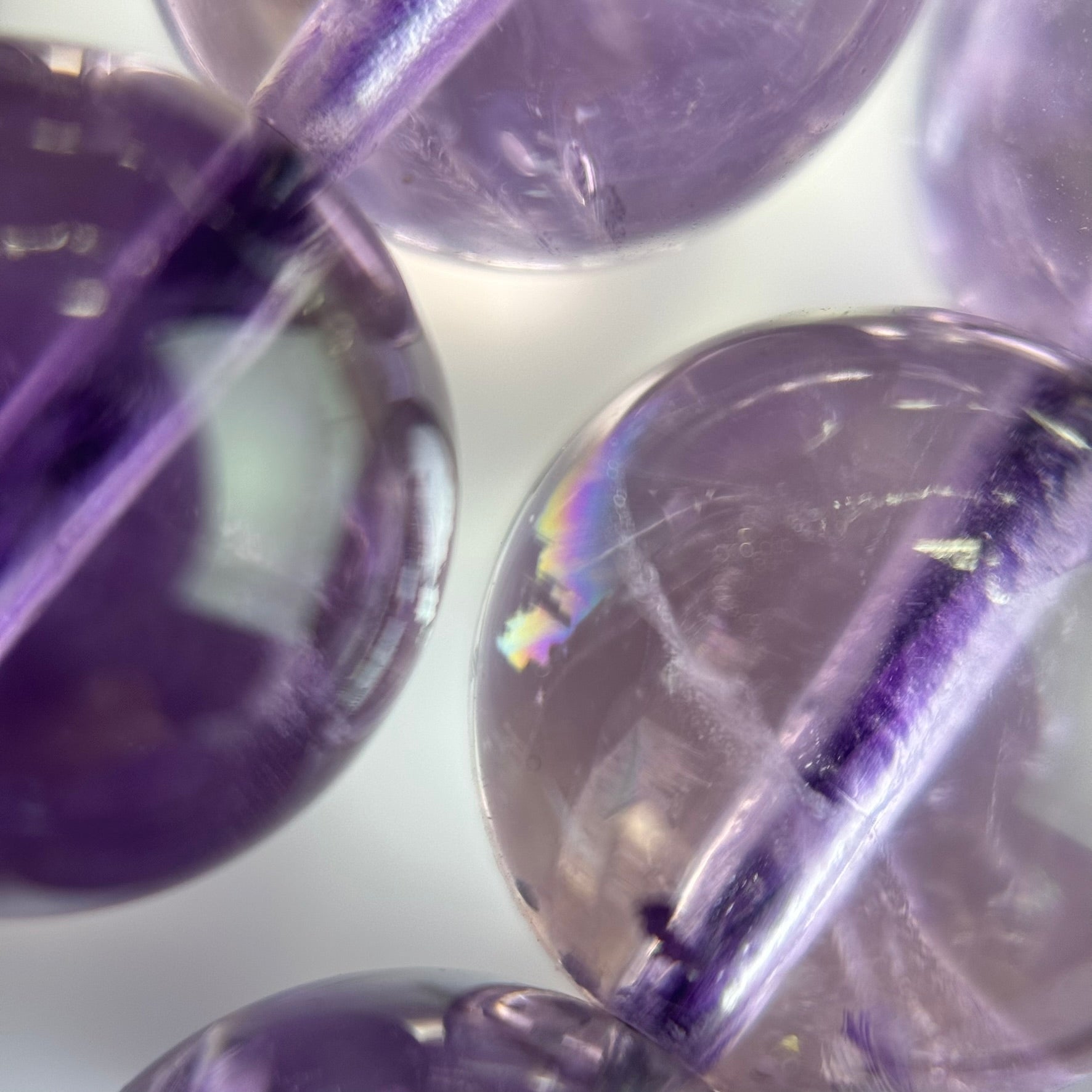 Lavendar Amethyst AAA Polished Round Beads image 2