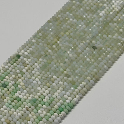 Chrysoprase Beads - Faceted Rondelle