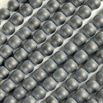 Black Onyx Frosted Round Beads image 2