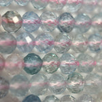 Aquamarine Morganite Faceted Round Beads (3.5mm) image 2