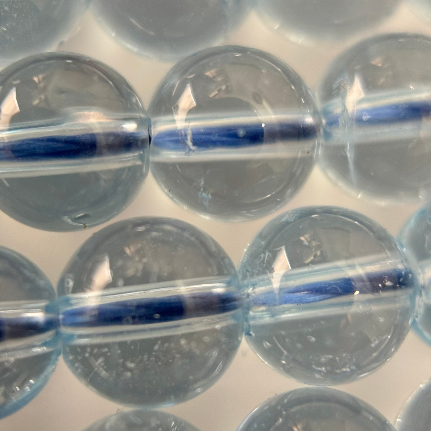 Blue Topaz AAAA Polished Round Beads image 3